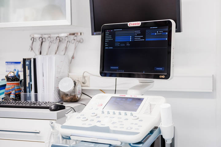 Ein modernes Ultraschallgerät für unsere Ultraschalldiagnostik.